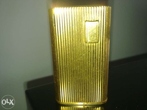 Ronson 15v electronic 7 butane lighter gold vintage