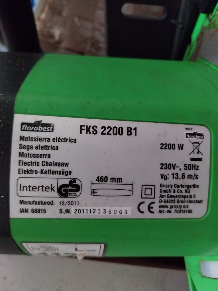 Moto serra elétrica