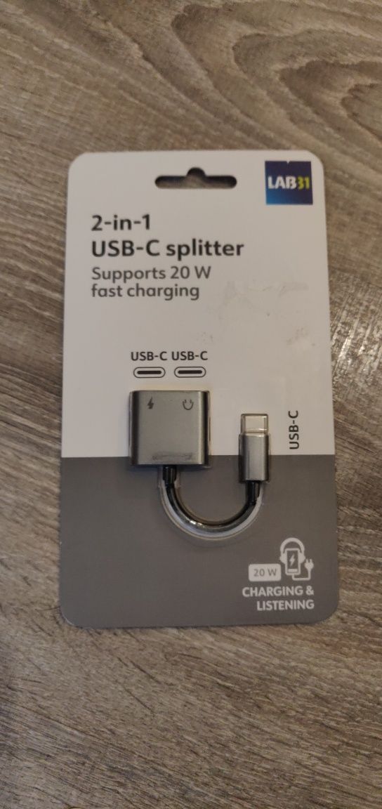 Przejściówka USB C Jack 3.5 mam adapter