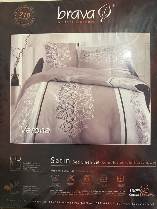 Komplet pościeli satynowej Brava Verona