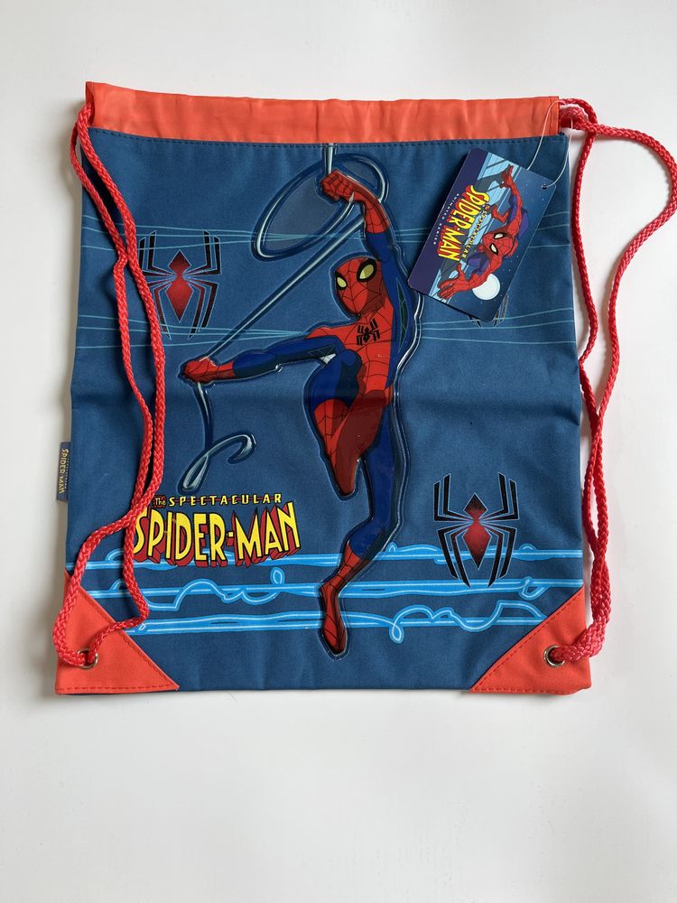 Worek nowy dla przedszkolaka z grafiką Spiderman’a