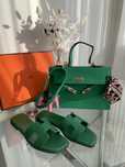 Сумка+шльопанці Hermes комплектом