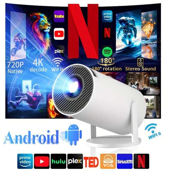 Przenośny Projektor HD HY300 LED ANDROID-PRO-EU