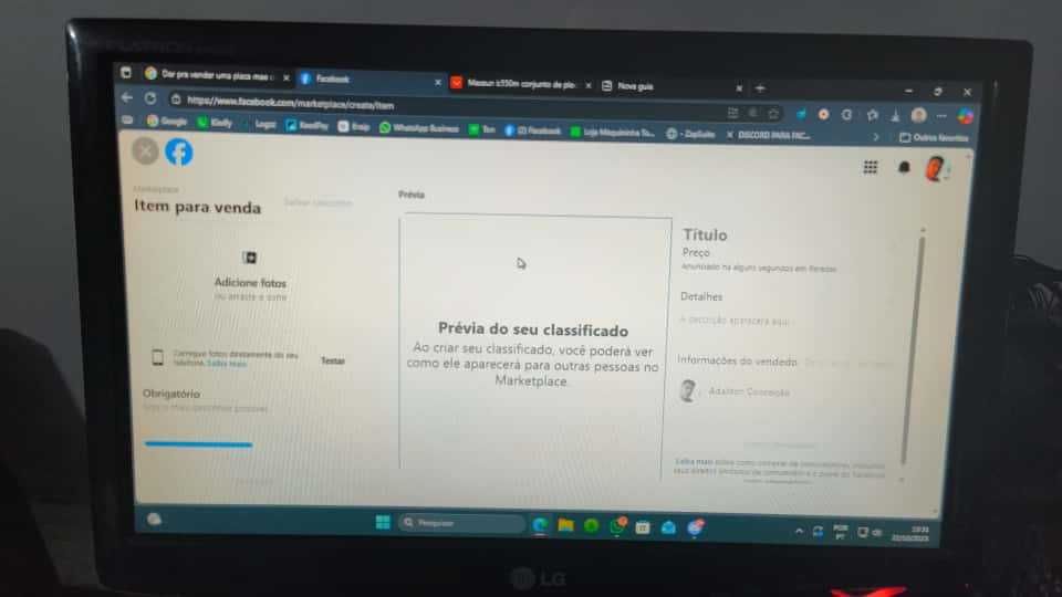 Monitor LG 18,5 Polegadas