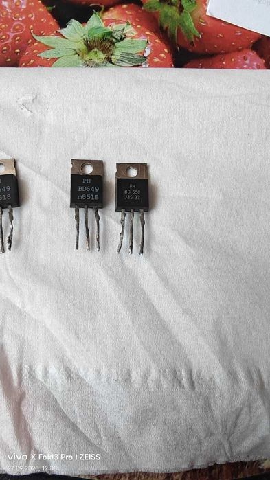 Tranzystory mocy Philips BD 649 i BD 650 Radmor 5412