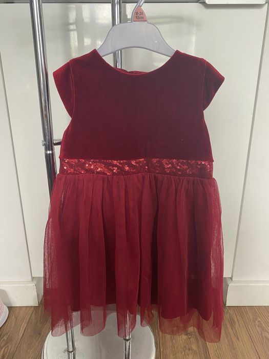 Sukienka czerwona roz 98 cm 36 mcy