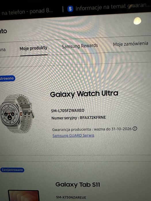 Samsung Galaxy Watch Ultra white zegarek smartwatch jak nowy