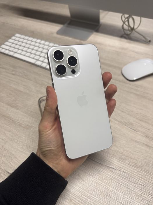 Apple iPhone 15 Pro Max 256GB SIM White Titanium магазин / гарантія