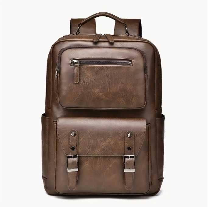 Plecak Męski z Kieszeniami Retro Vintage Na Laptopa Pojemny XXL