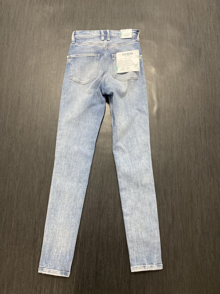 Guess Jeans Super High Skinny Feminino Azul 24X29