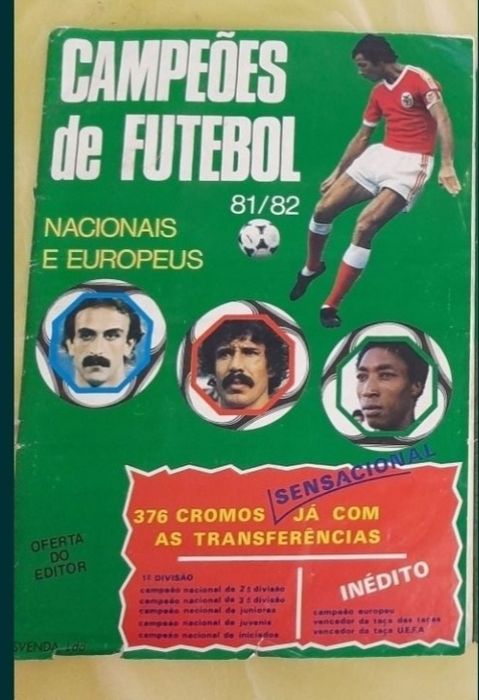 Cadernetas e Cromos Panini Futebol e outros