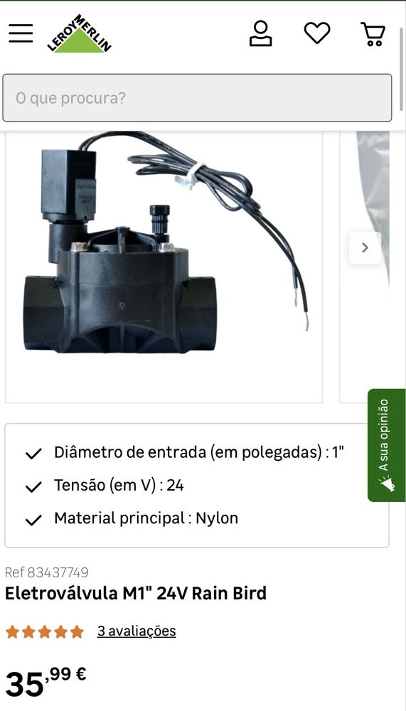Programador e Eletroválvulas Rain Bird para rega automatica!