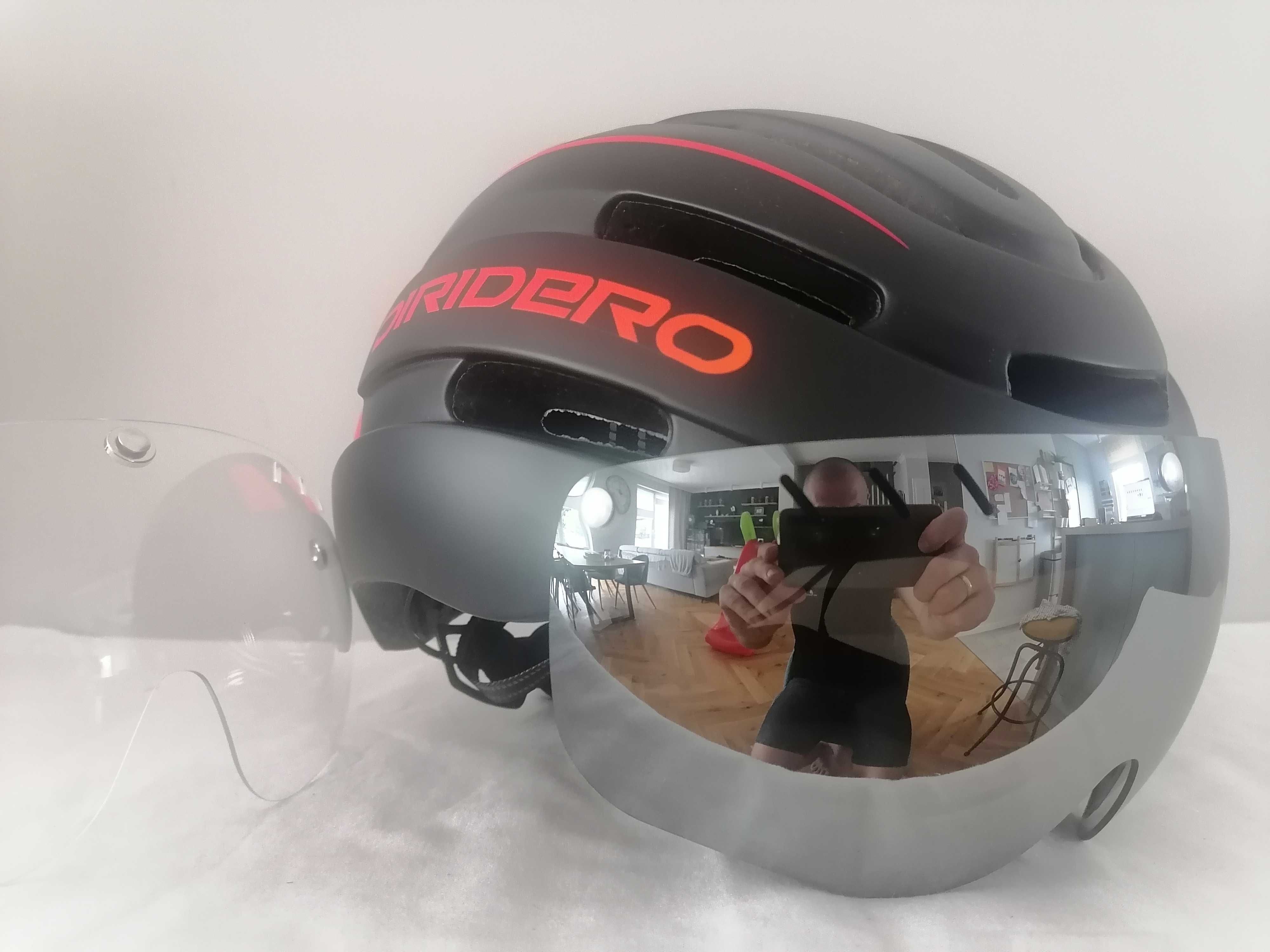 Kask rowerowy Diridero Rosso Nuovo Led L 57-62cm