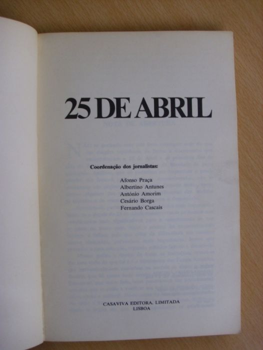 25 de Abril - Documento