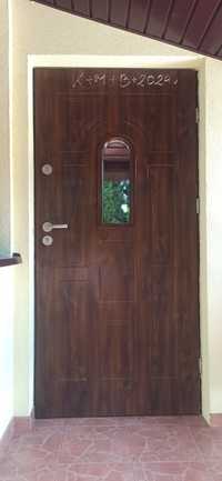 2 x Drzwi wejściowe, zewnętrzne aluminiowe