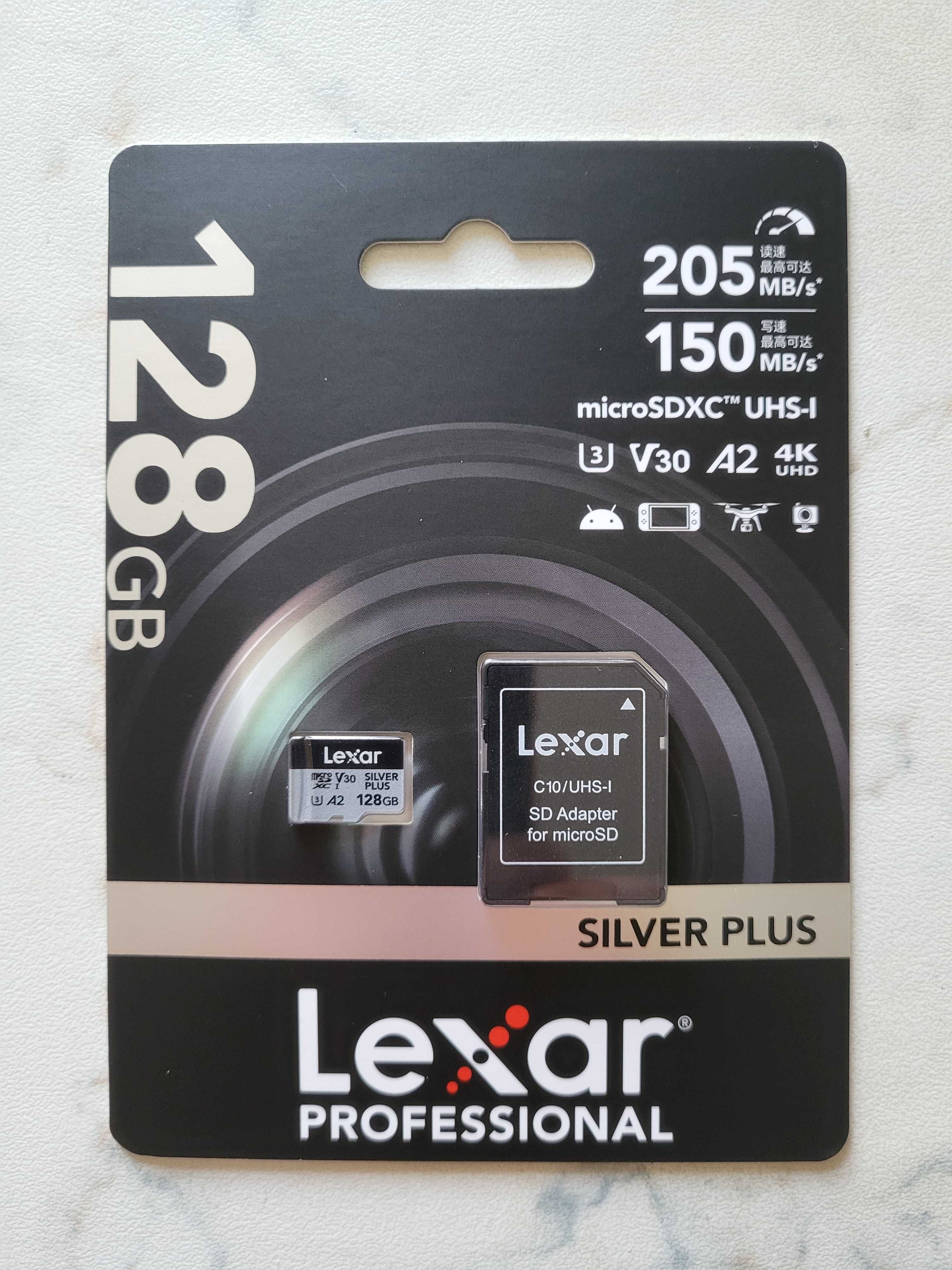 Карта памяти microSDXC Lexar Professional Silver Plus 256GB