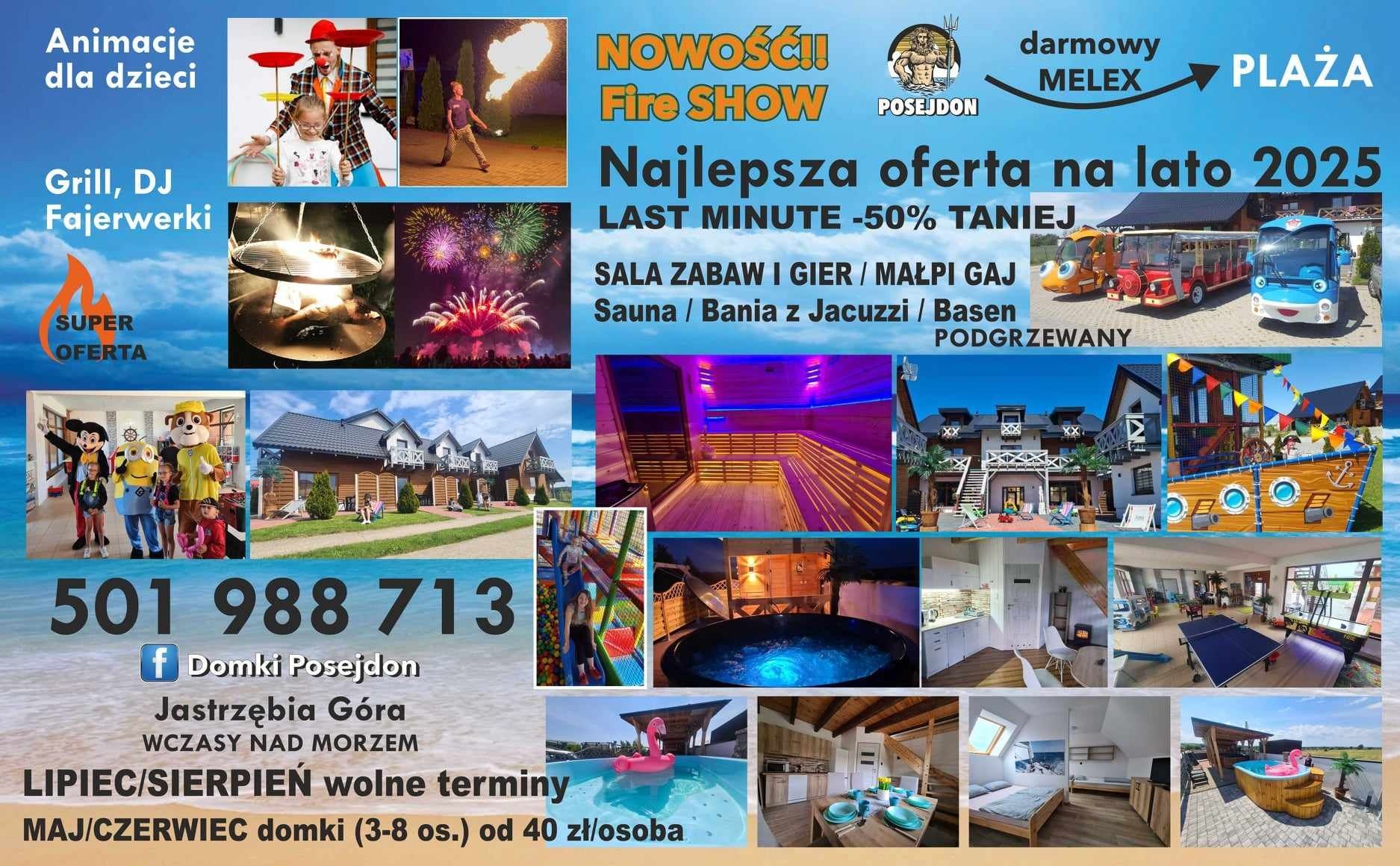Domki z basenem nad morzem