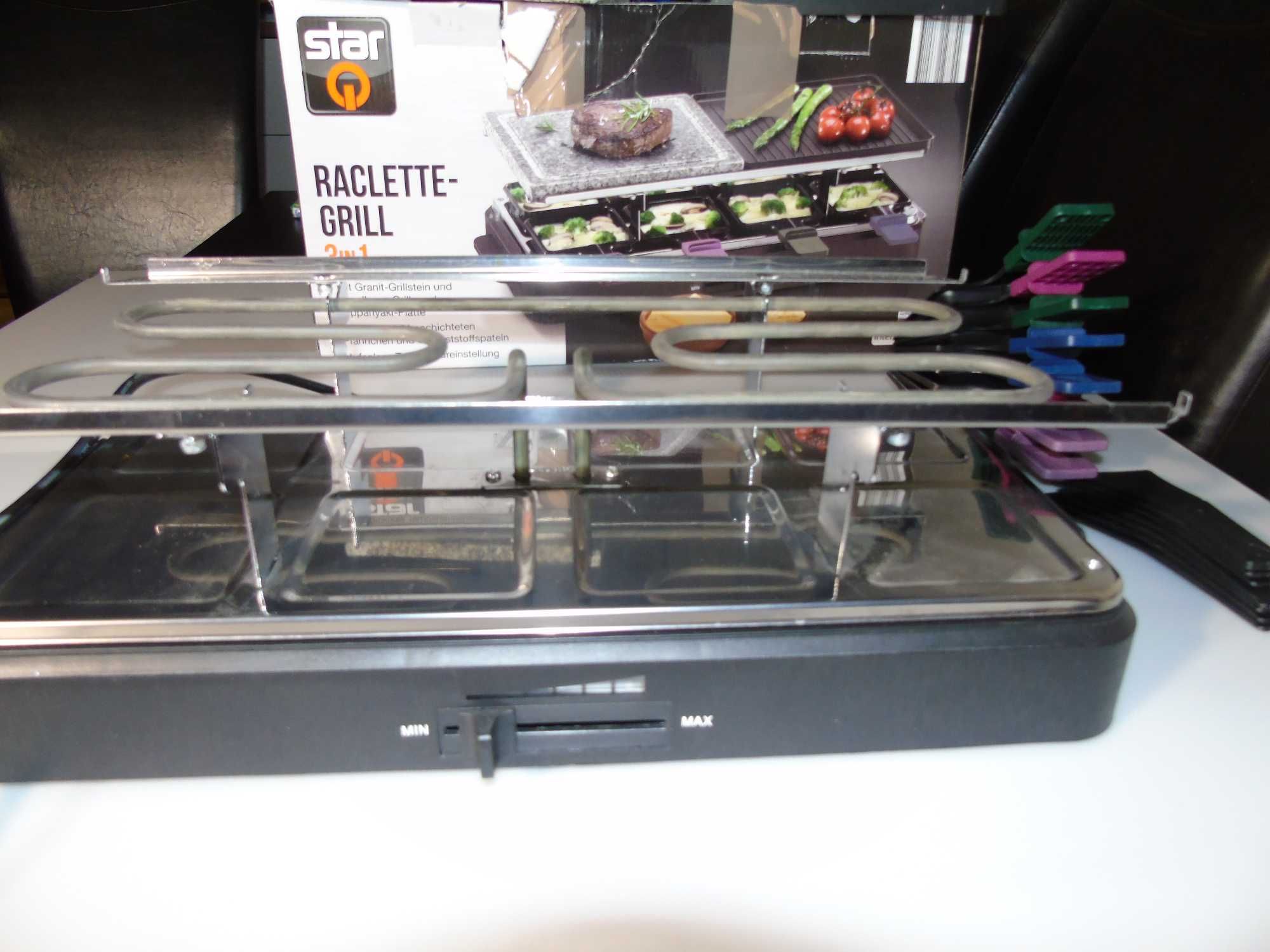 Grill elektryczny 3in1, Opiekacz, 8 Patelni, Star Raclette RC2 1400 W