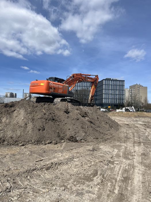 Roboty ziemne,koparka,wyburzenia,rozbiórki,młot,transport