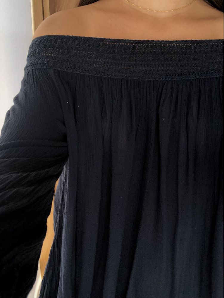 Blusa fluida azul