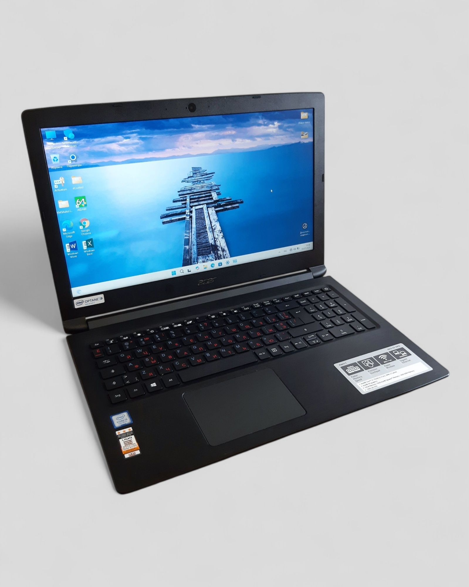 Ноутбук Acer Aspire A315 i3-7020U 8GB DDR4 SSD+HDD 1000GB 15.6"
