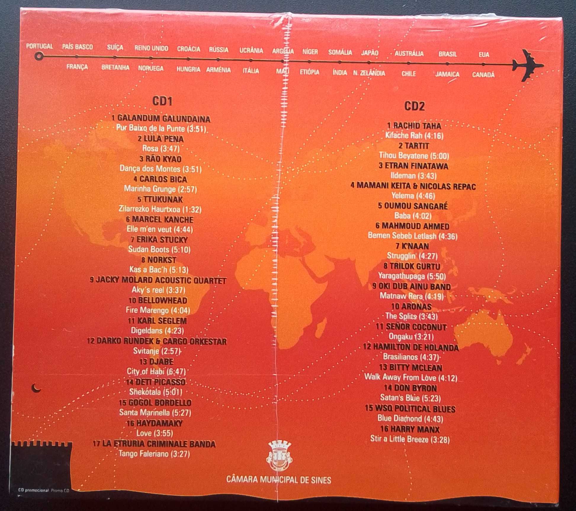 Pack de quatro cd's de world music
