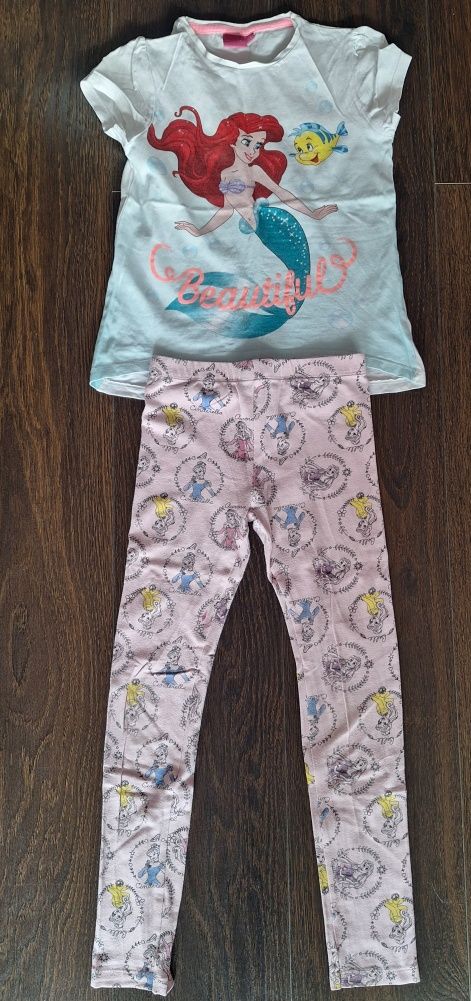 Legginsy + dwie koszulki Disney 122-128 cm