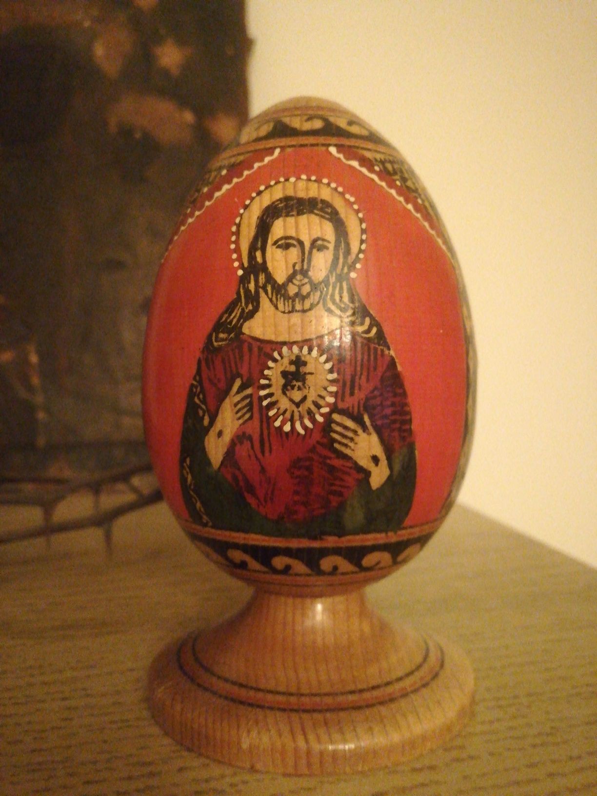 Ikona jajko pisanka ręcznie malowana