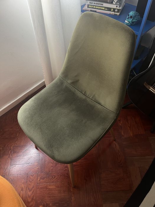 Cadeiras de jantar veludo