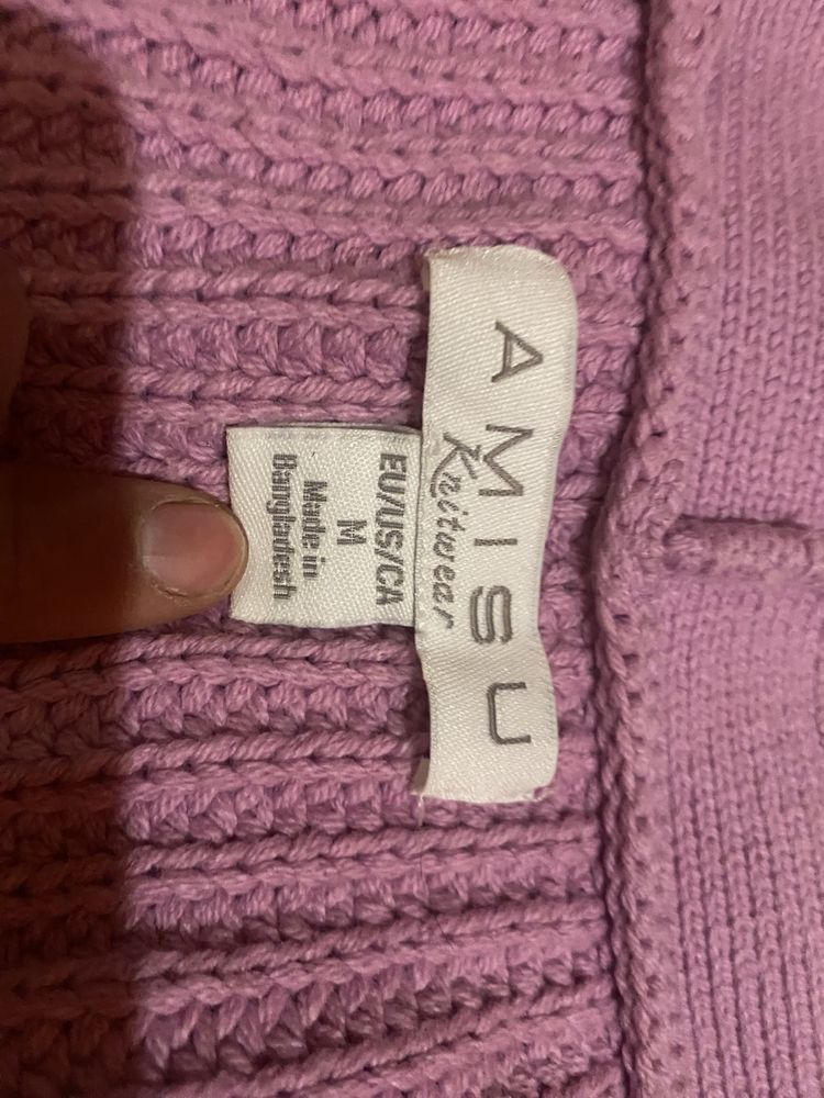 Sweter fioletowo-różowy