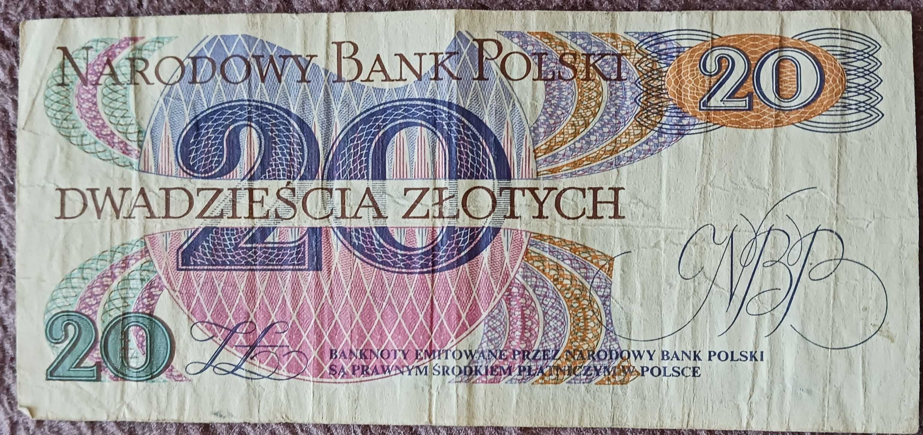 20 zł Romuald Traugutt seria "Y" 1.VI.1982 r.
