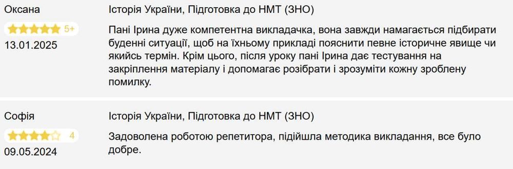 Репетитор з Історії України та всесвітньої історії