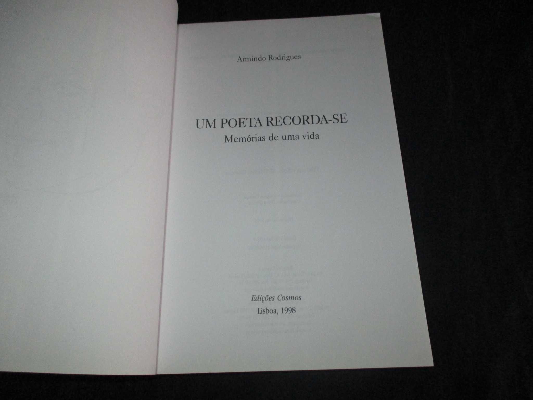 Livro Um Poeta Recorda-se Armindo Rodrigues