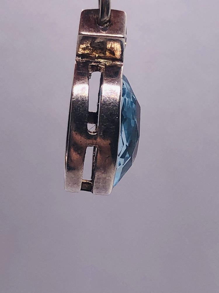 Topaz sky blue srebro 925 zawieszka