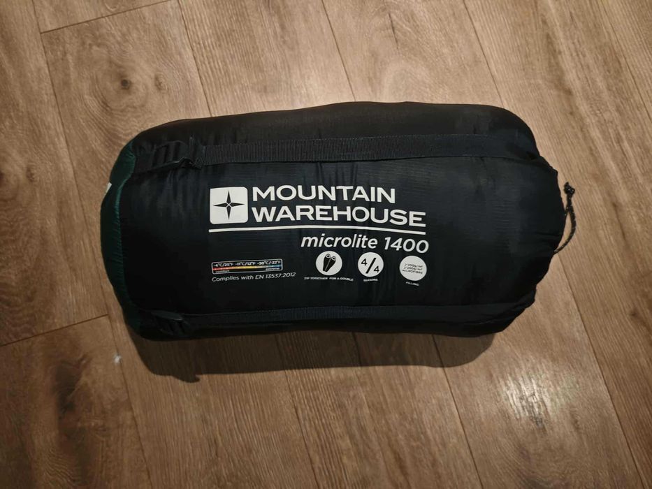 mountain warehouse microlite 1400 NOWY śpiwór 4 sezonowy zimowy długi
