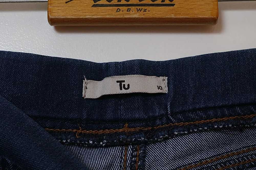 Tu 10 Spodnie elastyczne rozciągliwe kolor jeans denim S