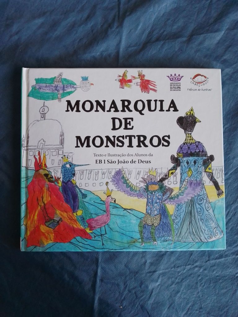 Livro infantil "Monarquia de Monstros"
