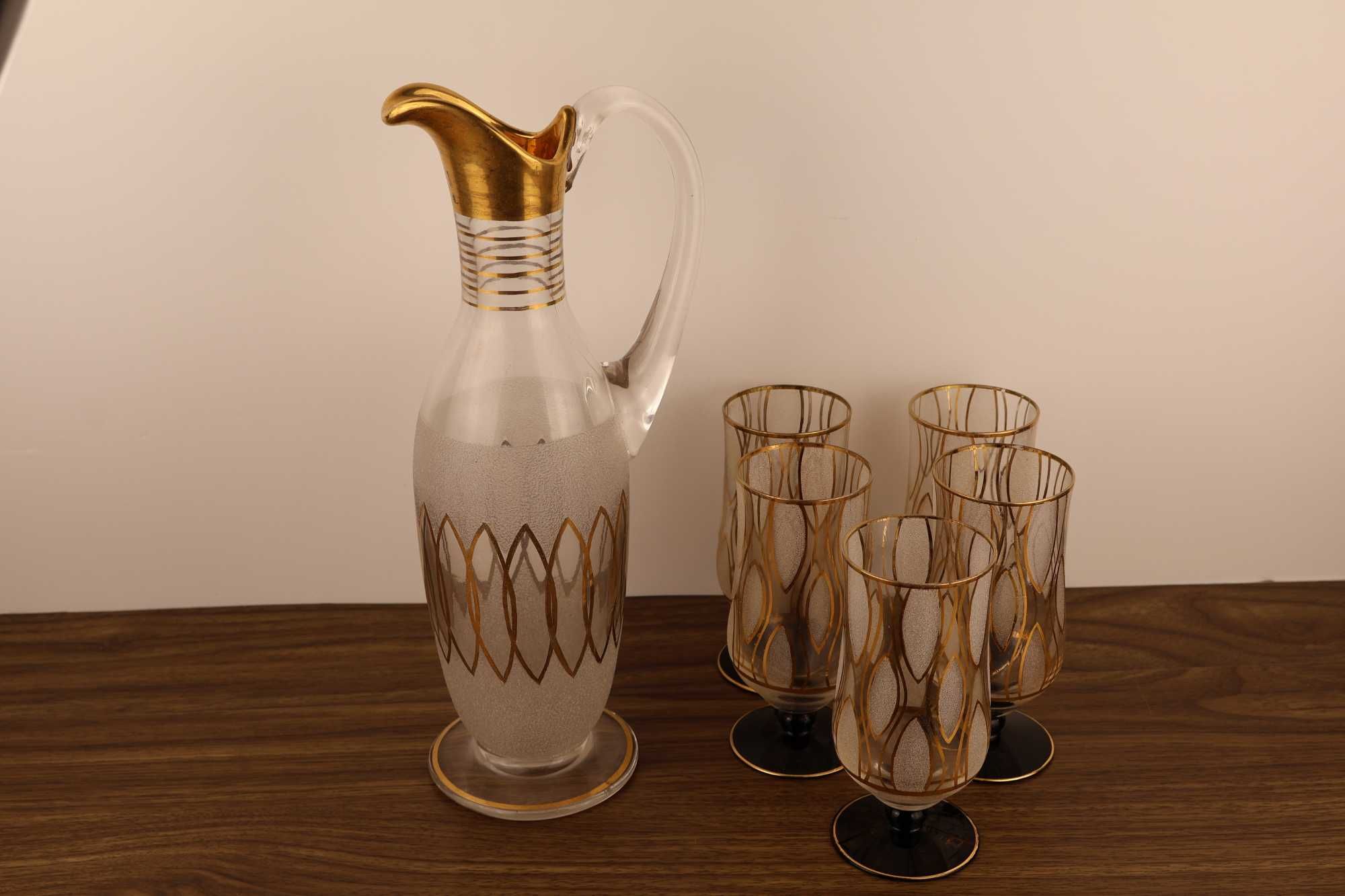 Conjunto de Vidro de Jarro e copos
