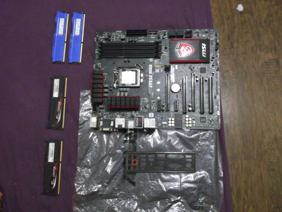 MSI z97 gaming ( intel core 4670k )( f3-2400c11d-8gsr )( hx318c10f\4 )