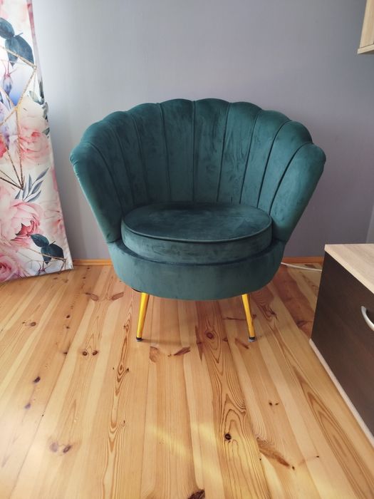 Fotel muszelka Glamour