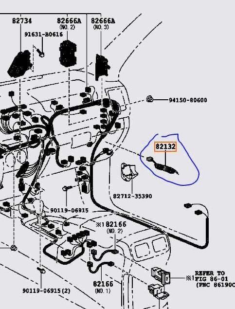 Toyota 82132-60110 trailer brake соединитель проводов тормозов прицепа