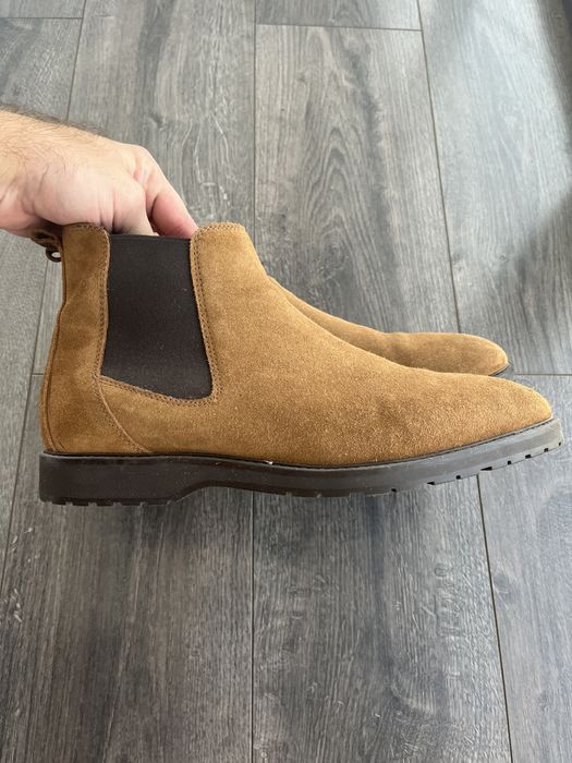 Челси ботинки сапоги демисезонные zara замша/кожа 45р