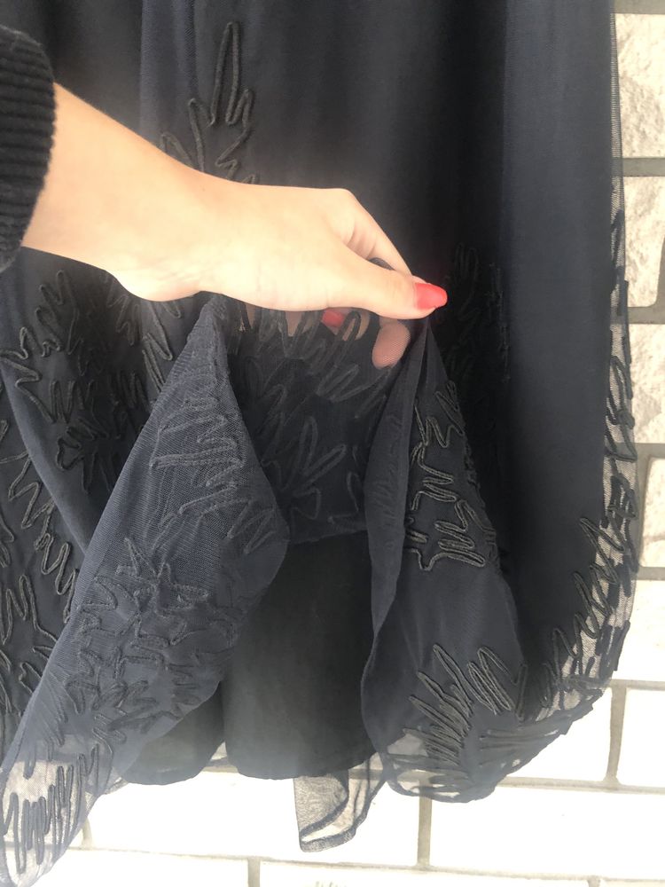 Delikatna sukienka francuska na podszewce The Kooples rozm.S