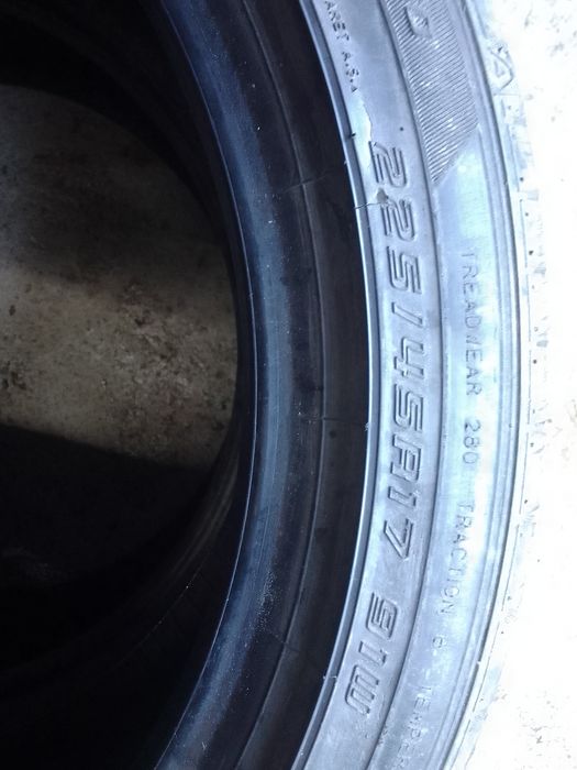 2 Opony letnie 225/45r17 DUNLOP 2022r