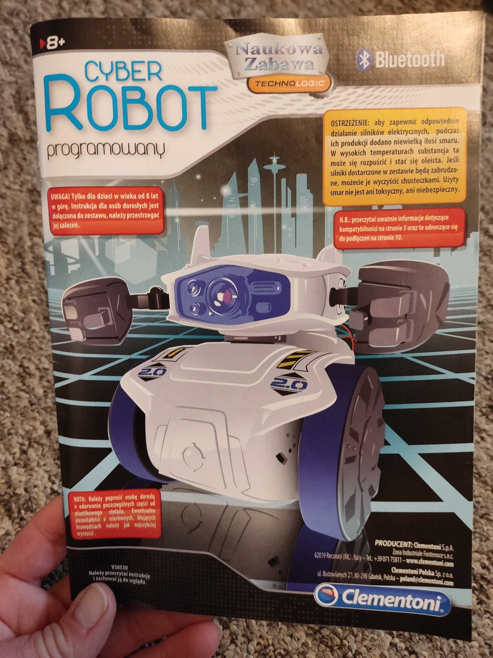 Cyber Robot Clementoni (60596) programowalny Bluetooth tablet smartfon