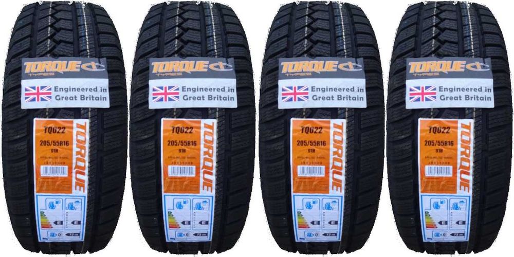 4x Opony Zimowe 205/55R16 Torque Nowe Jakość