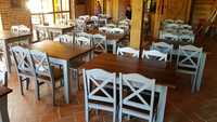 Krzesło prowansalskie białe krzyżak do hotelu restauracji producent