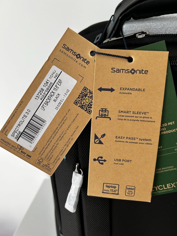 Nowy plecak Samsonite Spectrolite 3.0 15.6” czarny