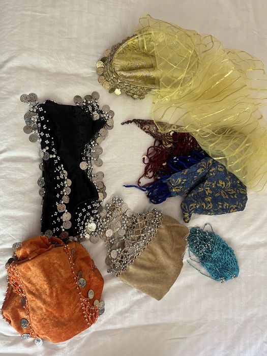 Lenços árabes para dança do ventre