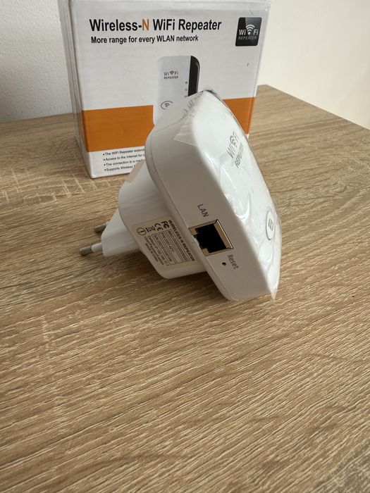 Wzmacniacz sygnału Wi-Fi Wireless-N 300 Mb/s, WPS + LAN